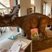 bewegende dinosaurier in etalage